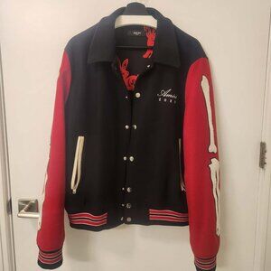 AMIRI Men's Lunar New Year Bones Jacket in Black/Red